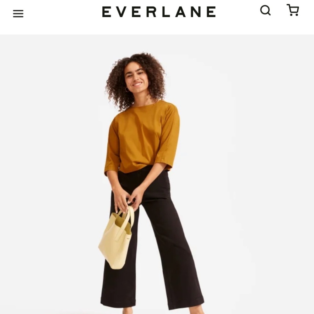 Everlane Wide-Leg Black Jeans